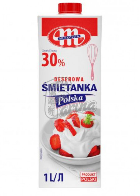Сливки Smietanka Mlekovita Polska 30% 1 л< фото цена